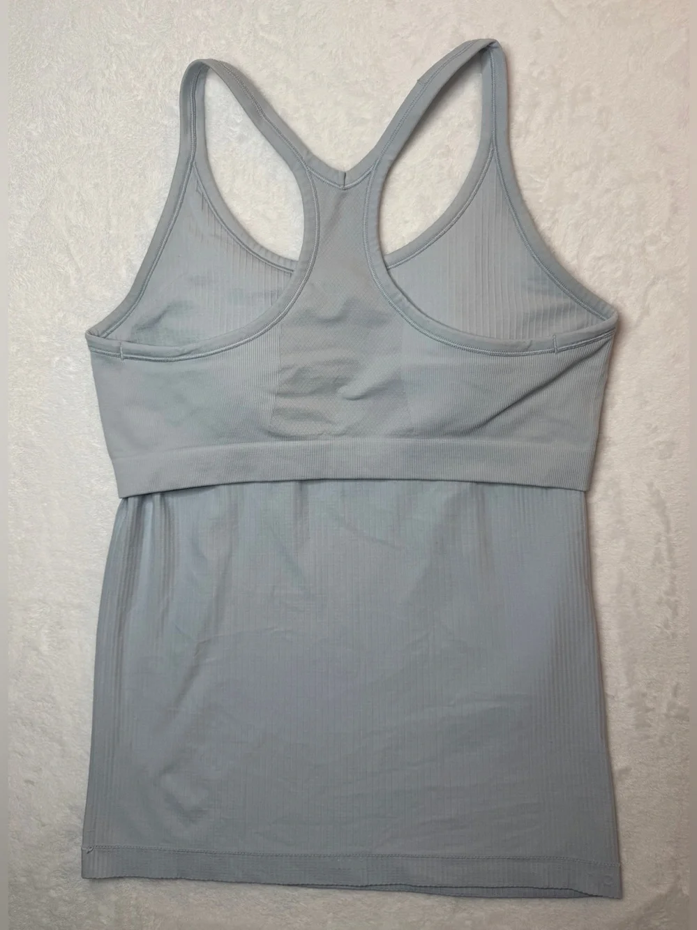 Lululemon Ebb To Street Tank Top *Light Support B/C Cup Starch Blue Sz 10 W1AX1S